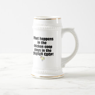 What Happens in the Chicken Coop Beer Stein