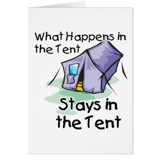 What Happens in the Tent Cards (Front)