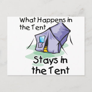 What Happens in the Tent Postcard