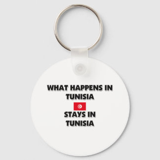 What Happens In TUNISIA Stays There Keychain
