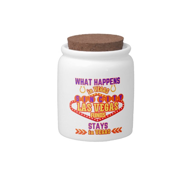 What Happens in Vegas  Candy Jar (Front)