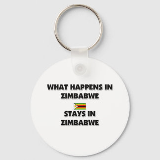 What Happens In ZIMBABWE Stays There Keychain