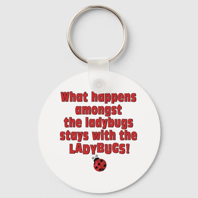 What Happens  . . . Ladybugs Keychain (Front)