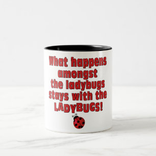What Happens . . . Ladybugs Two-Tone Coffee Mug