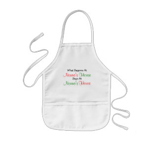 What Happens Nonna's House Kids Craft Apron