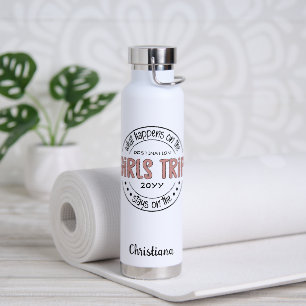 What happens on Girls Trip Custom Girls Weekend Water Bottle