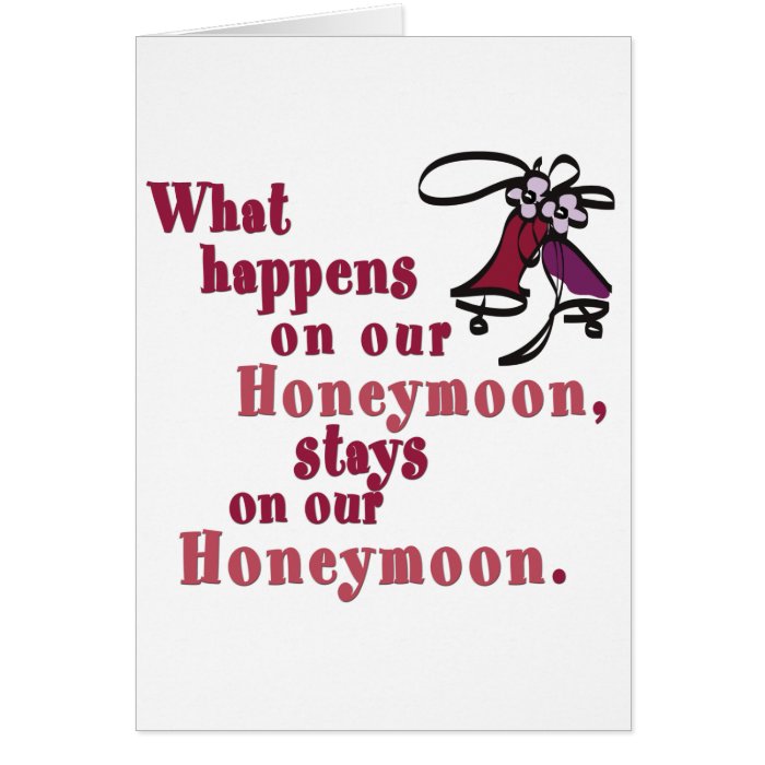 What Happens on our Honeymoon Cards