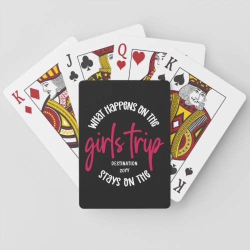 What happens on the Girls Trip Funny Custom Playing Cards