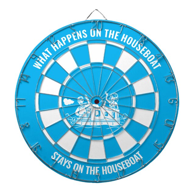 What Happens On The Houseboat Dartboard With Darts (Front)
