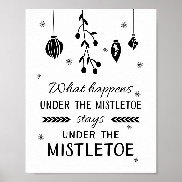 what-happens-under-the-mistletoe-stays-christmas-poster-zazzle