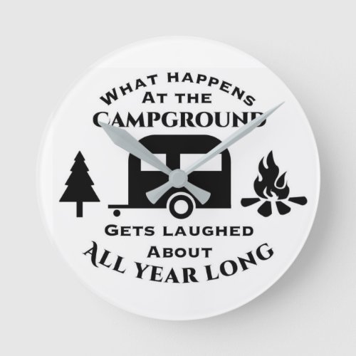WHAT HAPPENS WHILE CAMPING CLOCK