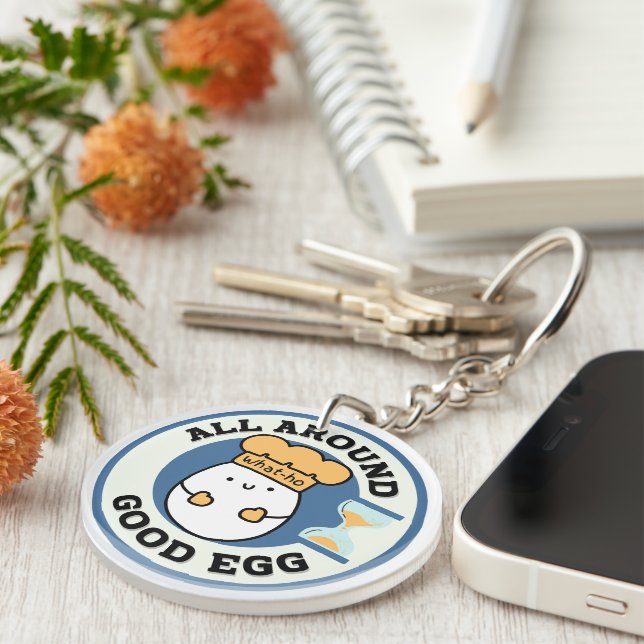 What ho, All Around Good Egg Keychain (Front Right)