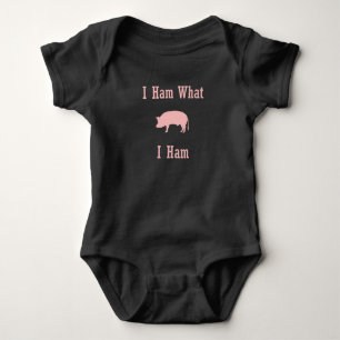 What I Ham Pig Lover Baby Outfit Bodysuit