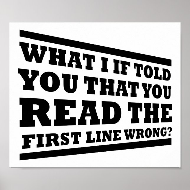 What I If Told You Funny Poster (Front)