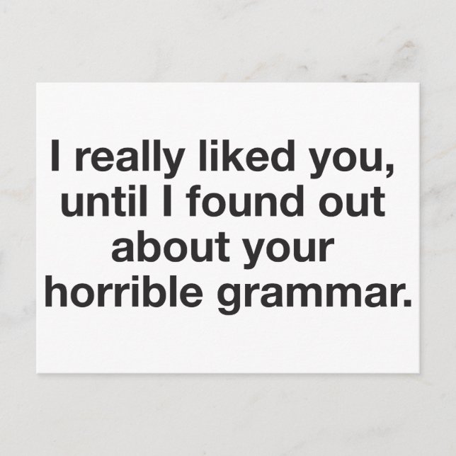 What I like about you... Postcard (Front)