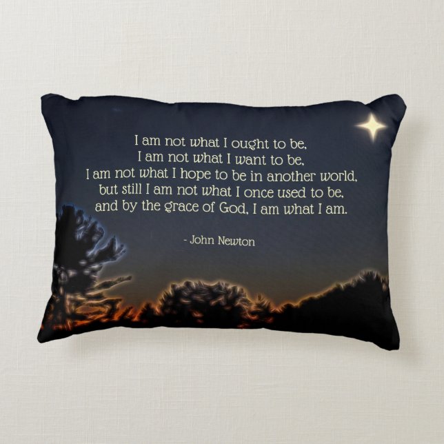 What I Ought To Be Accent Pillow (Back)