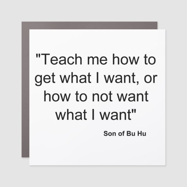 what I want Car Magnet (Front)
