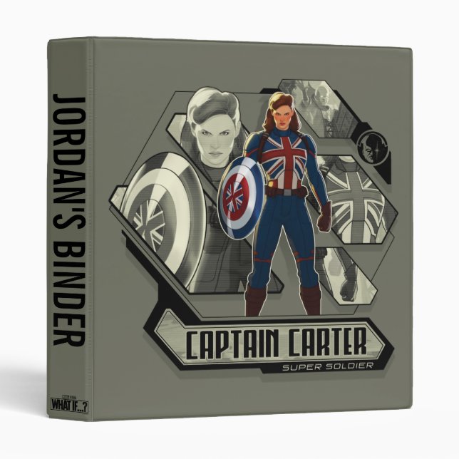 What If…? | Captain Carter Super Soldier 3 Ring Binder (Front/Spine)
