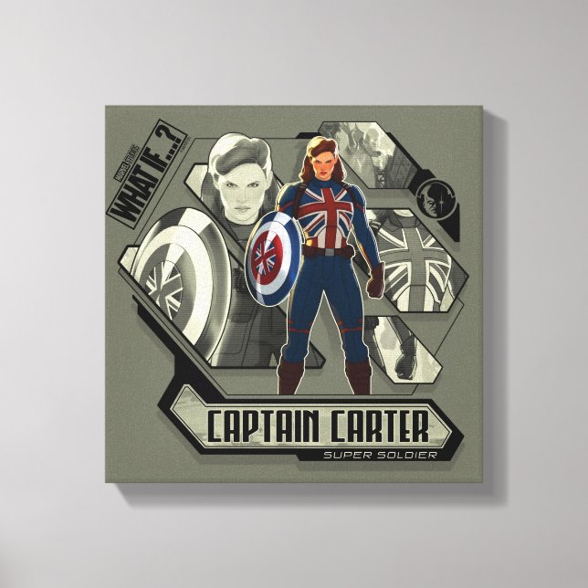 What If…? | Captain Carter Super Soldier Canvas Print (Front)