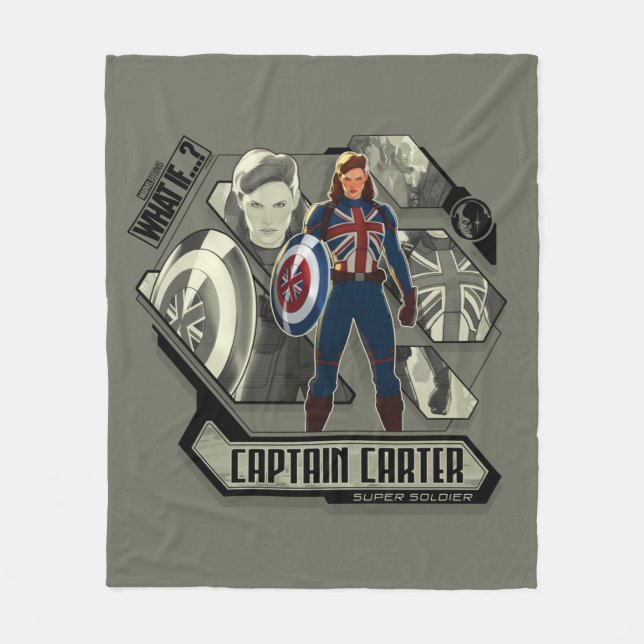 What If…? | Captain Carter Super Soldier Fleece Blanket (Front)