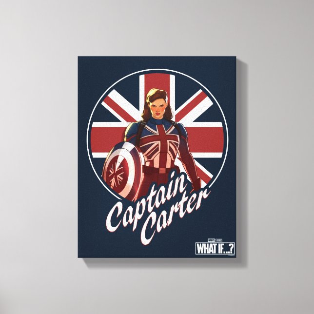What If…? | Captain Carter Union Jack Canvas Print (Front)