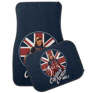 What If…? Captain Carter Union Jack Car Floor Mat