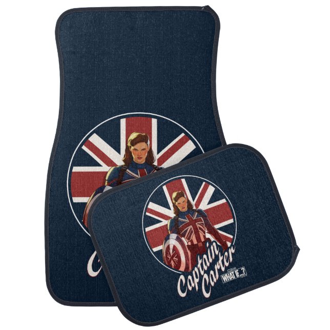 What If…? | Captain Carter Union Jack Car Floor Mat (Set)