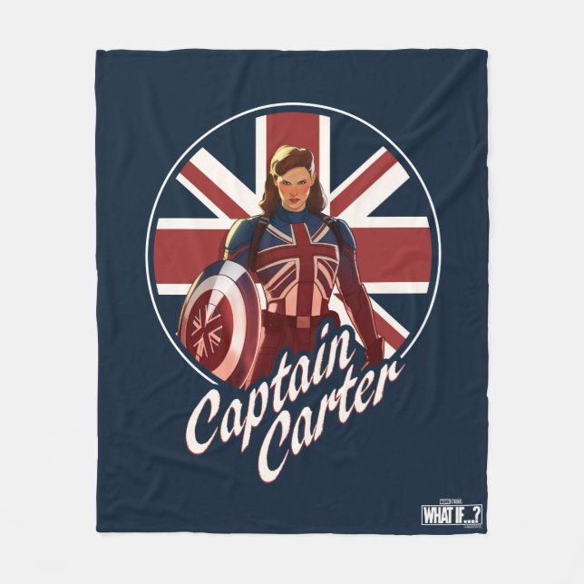 What If…? | Captain Carter Union Jack Fleece Blanket (Front)