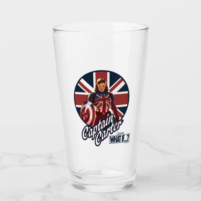 What If…? | Captain Carter Union Jack Glass (Front)