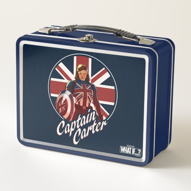 What If…? | Captain Carter Union Jack Metal Lunch Box (Front)