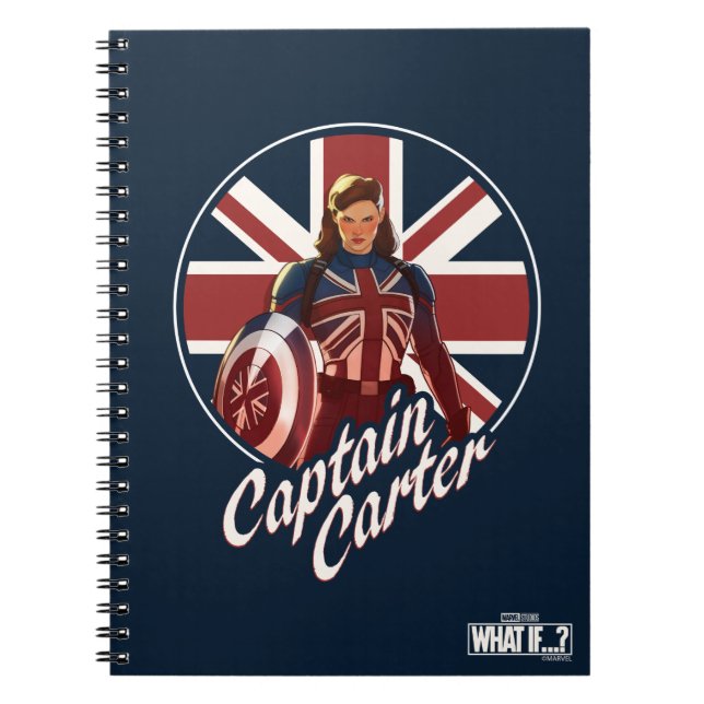 What If…? | Captain Carter Union Jack Notebook (Front)