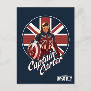 What If…?   Captain Carter Union Jack Postcard