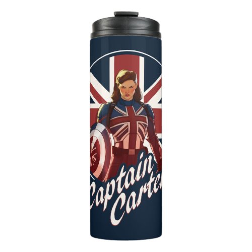 What If  Captain Carter Union Jack Thermal Tumbler