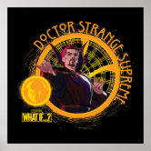  Marvel Doctor Strange Sorcerer Supreme Red Logo Poster T-Shirt  : Clothing, Shoes & Jewelry