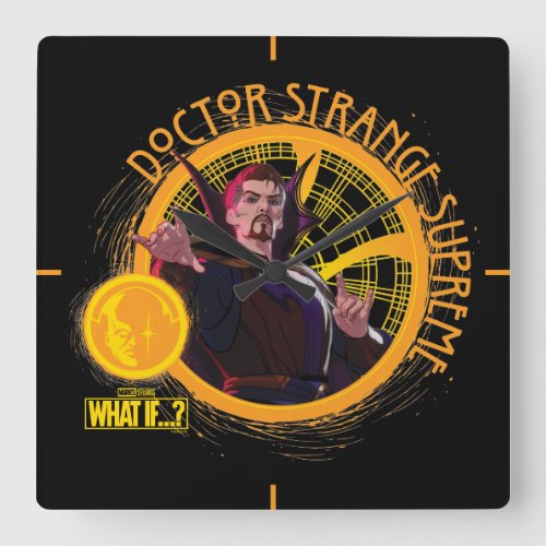 What Ifâ  Doctor Strange Supreme Square Wall Clock