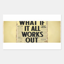 What If It All Works Out Retro Newspaper Typograph