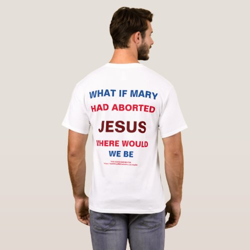 What if Mary had Aborted Jesus Mens T_Shirt