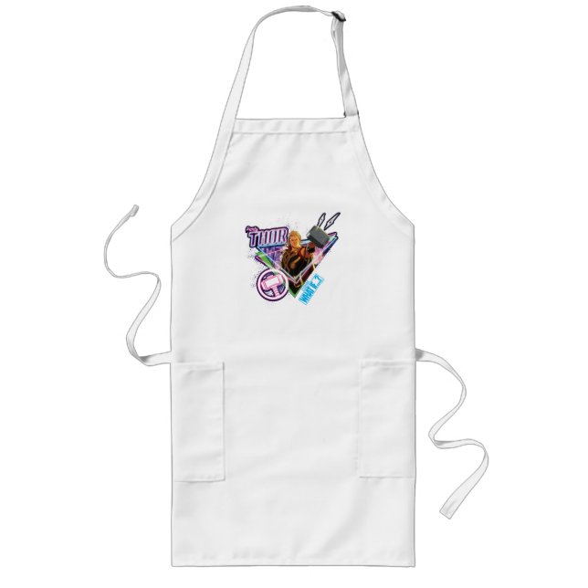 What If…? | Party Thor Neon Graphic Long Apron (Front)