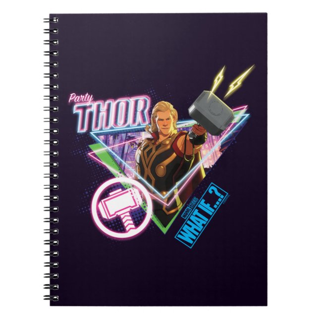 What If…? | Party Thor Neon Graphic Notebook (Front)
