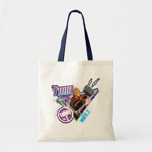 What If  Party Thor Neon Graphic Tote Bag