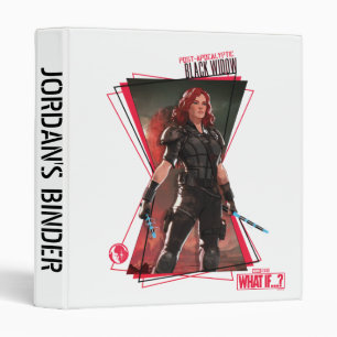 What If…?   Post-Apocalyptic Black Widow Hourglass 3 Ring Binder