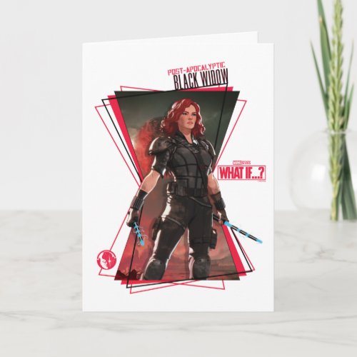 What Ifâ  Post_Apocalyptic Black Widow Hourglass Card