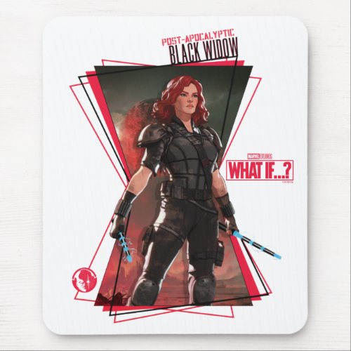 What Ifâ  Post_Apocalyptic Black Widow Hourglass Mouse Pad