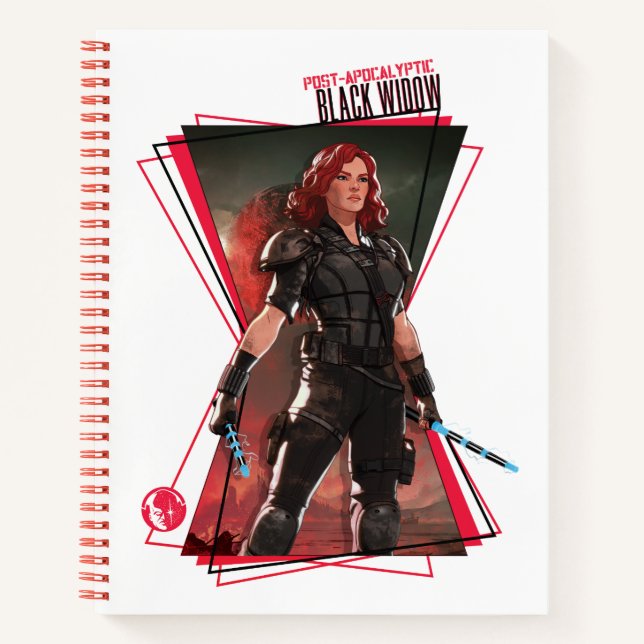 What If…? | Post-Apocalyptic Black Widow Hourglass Notebook (Front)
