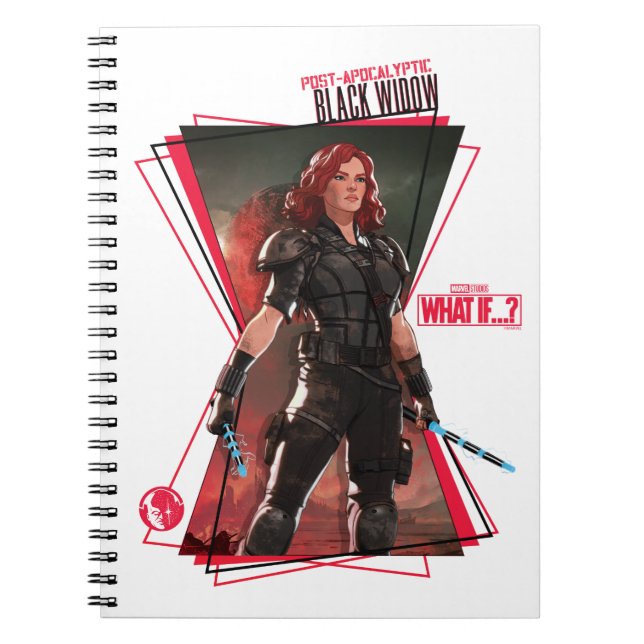 What If…? | Post-Apocalyptic Black Widow Hourglass Notebook (Front)