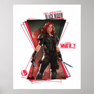 What If…?   Post-Apocalyptic Black Widow Hourglass Poster