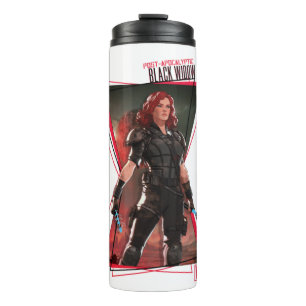What If…? Post-Apocalyptic Black Widow Hourglass Thermal Tumbler
