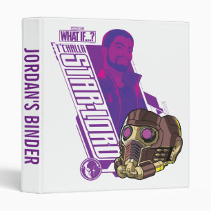 What If…?   T'Challa Star-Lord Character Graphic 3 Ring Binder