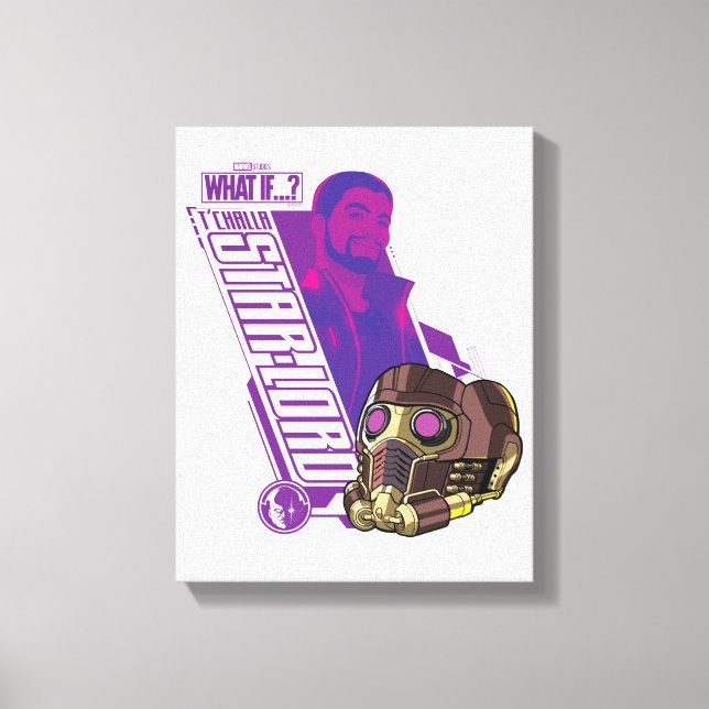 What If…? | T'Challa Star-Lord Character Graphic Canvas Print (Front)