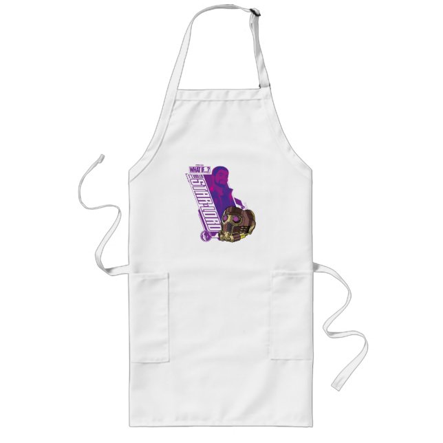 What If…? | T'Challa Star-Lord Character Graphic Long Apron (Front)